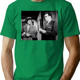 Raymond Burr Photo Barbara Hale From Perry Mason Photo Standing T-Shirt for Men & Women, T-Shirts Graphic Tee - Green