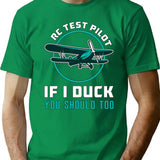Rc Test Pilot If I Duck You Should Too Rc Plane T-Shirt for Men & Women, T-Shirts Graphic Tee - Green