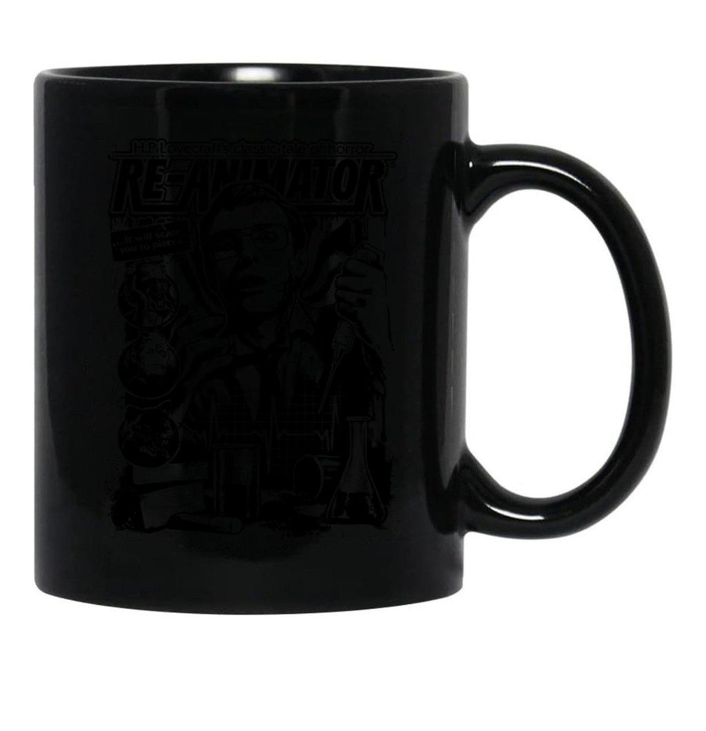 Re-Animator Classic Tale of Horror Black Coffee Mug, Gift Coffee Mug - Black