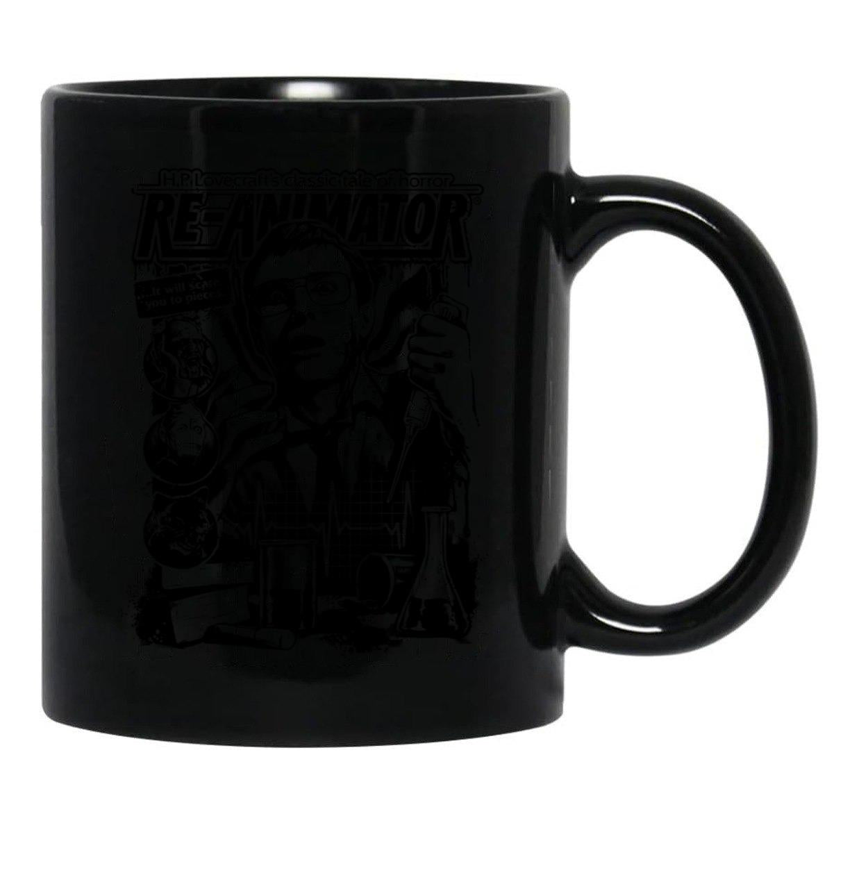 Re-Animator Classic Tale of Horror Black Coffee Mug, Gift Coffee Mug - Black