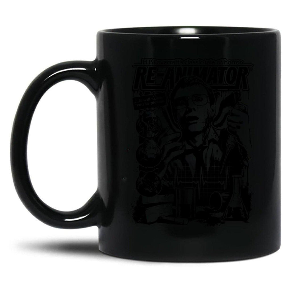 Re-Animator Classic Tale of Horror Black Coffee Mug, Gift Coffee Mug