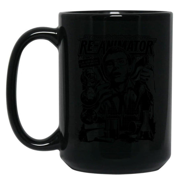 Re-Animator Classic Tale of Horror Black Coffee Mug, Gift Coffee Mug - Black