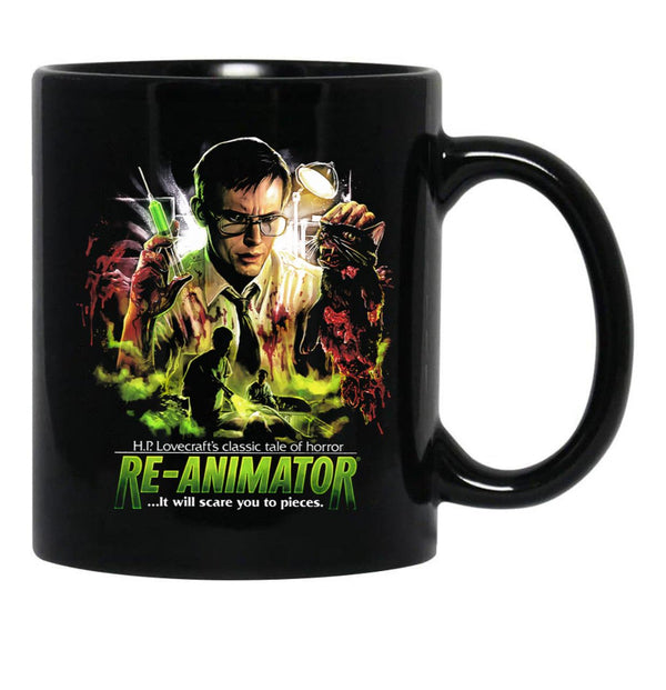 Re-Animator Scare You to Pieces Black Coffee Mug, Gift Coffee Mug - Black