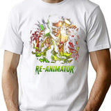 Re-Animator Scare You to Pieces Premium Heavyweight Cotton T-Shirt - White