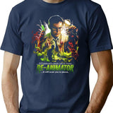 Re-Animator Scare You to Pieces Premium Heavyweight Cotton T-Shirt - Navy