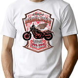 Rebel Bike T-Shirt for Men & Women, T-Shirts Graphic Tee - White