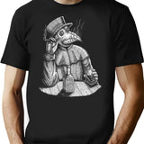 Relaxed Plague Doctor T-Shirt for Men & Women, T-Shirts Graphic Tee - Black