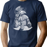 Relaxed Plague Doctor T-Shirt for Men & Women, T-Shirts Graphic Tee - Navy