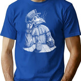 Relaxed Plague Doctor T-Shirt for Men & Women, T-Shirts Graphic Tee - Blue
