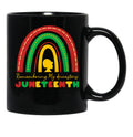Remembering My Ancestors Juneteenth Black Women Black Coffee Mug - Black