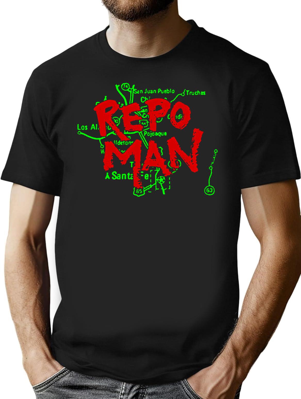 Repo Man T-Shirt for Men & Women, T-Shirts Graphic Tee - Black