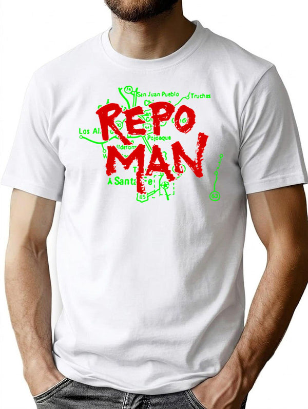 Repo Man T-Shirt for Men & Women, T-Shirts Graphic Tee - White