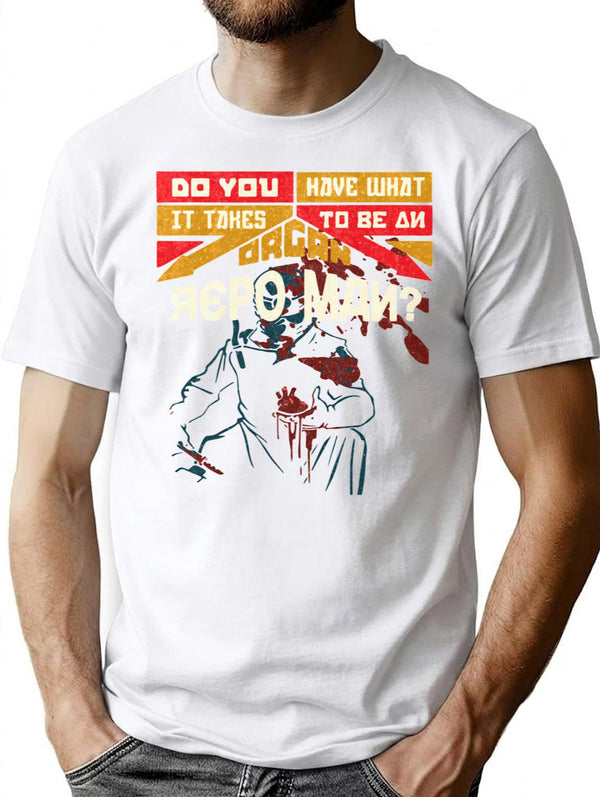 Repo The Genetic Opera Movie Cult T Shirt Premium Heavyweight Cotton T-Shirt - White