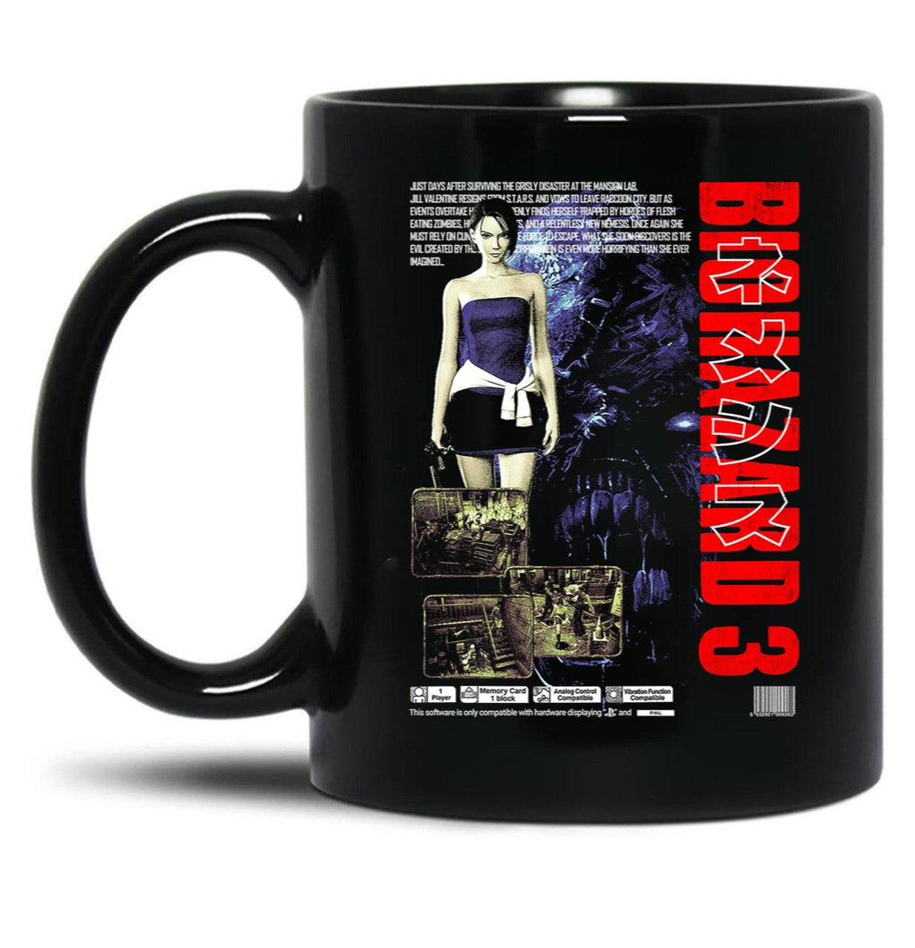 Resident Evil Biohazard 3 Classic Black Coffee Mug, Gift Coffee Mug