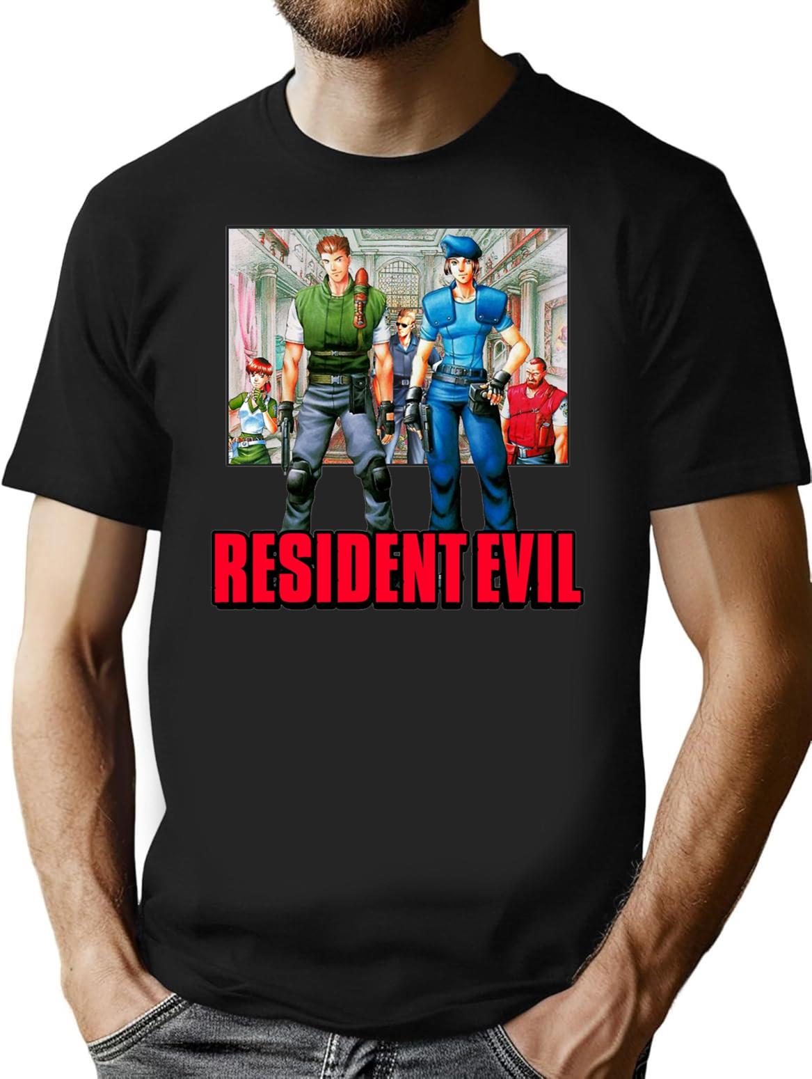 Resident Evil - S.T.A.R.S Classic Premium Heavyweight Cotton T-Shirt - Black