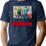 Resident Evil - S.T.A.R.S Classic Premium Heavyweight Cotton T-Shirt - Navy