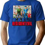 Resident Evil - S.T.A.R.S Classic Premium Heavyweight Cotton T-Shirt - Blue