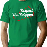 Respect The Polygon - Vintage Style T-Shirt for Men & Women, T-Shirts Graphic Tee - Green