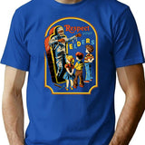 Respect Your Elders T-Shirt for Men & Women, T-Shirts Graphic Tee - Blue
