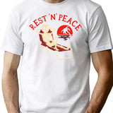 Rest N Peace T-Shirt for Men & Women, T-Shirts Graphic Tee - White
