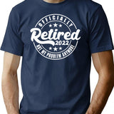 Retired 2022 Not My Problem T-Shirt for Men & Women, T-Shirts Graphic Tee - Navy