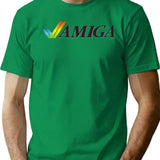 Retro Amiga T-Shirt for Men & Women, T-Shirts Graphic Tee - Green