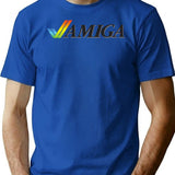 Retro Amiga T-Shirt for Men & Women, T-Shirts Graphic Tee - Blue