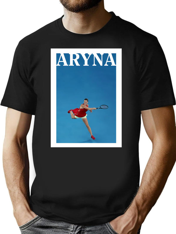 Retro Aryna Sabalenka T-Shirt for Men & Women, T-Shirts Graphic Tee - Black