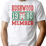 Retro Bushwood 1980 Member T-Shirt for Men & Women, T-Shirts Graphic Tee - White