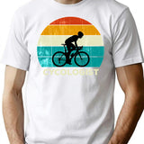 Retro Cycologist - Funny Cycling Cyclist T-Shirt for Men & Women, T-Shirts Graphic Tee - White