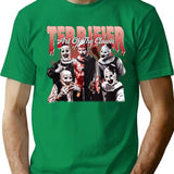 Retro Halloween Terrifier Art Of The Clown T-Shirt for Men & Women, T-Shirts Graphic Tee - Green