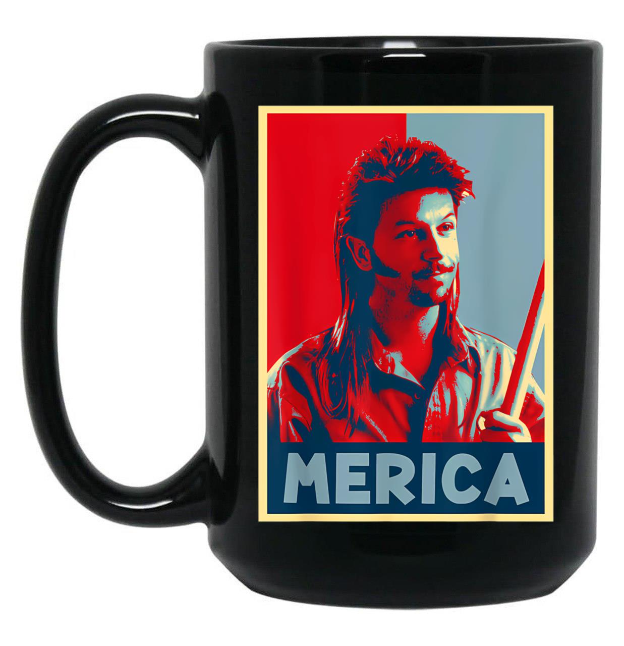 Retro Joe Design Arts Dirts Music Funny 4Th Of July Merica Black Coffee Mug