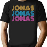 Retro Jonas T-Shirt for Men & Women, T-Shirts Graphic Tee - Black