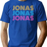 Retro Jonas T-Shirt for Men & Women, T-Shirts Graphic Tee - Blue