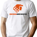 Retro Logo Aeromexico T-Shirt for Men & Women, T-Shirts Graphic Tee - White