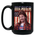 Retro Merica Joe Dirt Funny 4Th Of July Black Coffee Mug