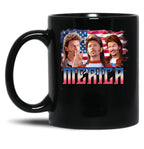 Retro Merica Joe Dirt Black Coffee Mug