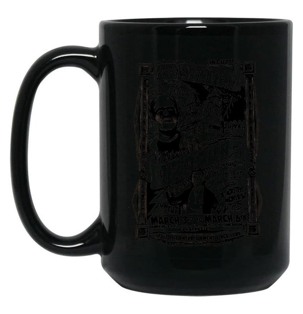 Retro Monsters Black Coffee Mug, Gift Coffee Mug - Black