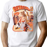 Retro Phonezilla T-Shirt for Men & Women, T-Shirts Graphic Tee - White
