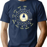 Retro Rotary Dial T-Shirt for Men & Women, T-Shirts Graphic Tee - Navy