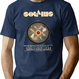 Retro Solaris Vintage Tarkovsky Soviet T-Shirt for Men & Women, T-Shirts Graphic Tee - Navy