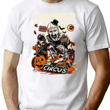 Retro Terrifier Movie T-Shirt for Men & Women, T-Shirts Graphic Tee - White