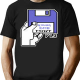 Retro Video Games Commodore Amiga Workbench Insert Disk T-Shirt for Men & Women, T-Shirts Graphic Tee - Black