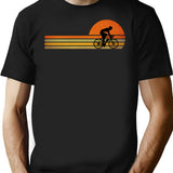 Retro Vintage Bicycle Rider Gift For Bicycle Lovers T-Shirt for Men & Women, T-Shirts Graphic Tee - Black