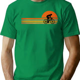 Retro Vintage Bicycle Rider Gift For Bicycle Lovers T-Shirt for Men & Women, T-Shirts Graphic Tee - Green