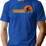 Retro Vintage Bicycle Rider Gift For Bicycle Lovers T-Shirt for Men & Women, T-Shirts Graphic Tee - Blue