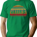 Retro Vintage Cricket Evolution Cricket Fan Funny Cricket Lover Gift T-Shirt for Men & Women, T-Shirts Graphic Tee - Green