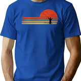 Retro Vintage Fly Fishinggift For Fly Fishing Lovers T-Shirt for Men & Women, T-Shirts Graphic Tee - Blue