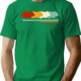 Retro Vintage Guinea Pig Animal Lover T-Shirt for Men & Women, T-Shirts Graphic Tee - Green