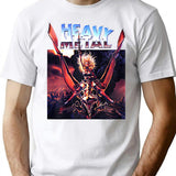 Retro Vintage Heavy-Movie Men Women Funny Metal-Tshirt T-Shirt T-Shirt for Men & Women, T-Shirts Graphic Tee - White